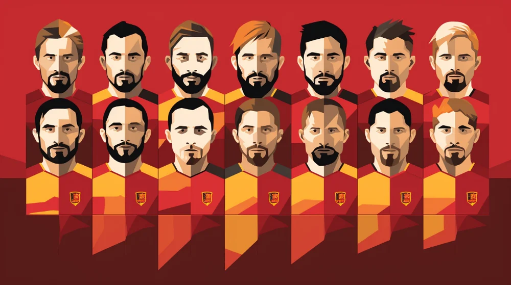 Spaniens Herrlandslag I Fotboll Mot Tjeckiens Herrlandslag I Fotboll Laguppställning