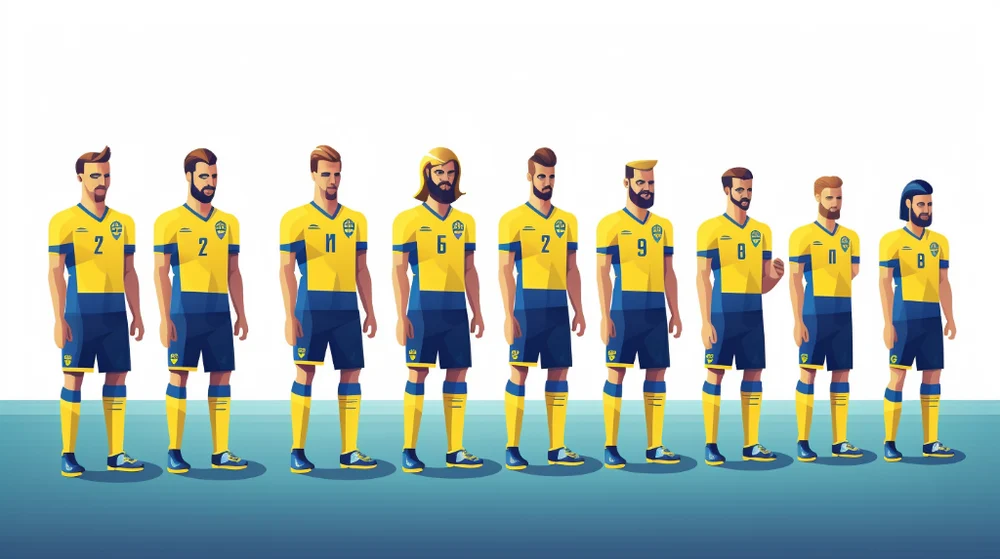 Sveriges Herrlandslag I Fotboll Mot Spaniens Herrlandslag I Fotboll Laguppställning