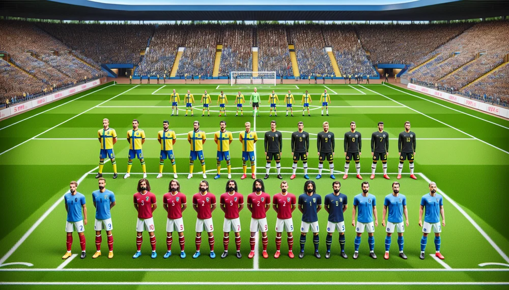 Sveriges Herrlandslag I Fotboll Mot Estlands Herrlandslag I Fotboll Laguppställning